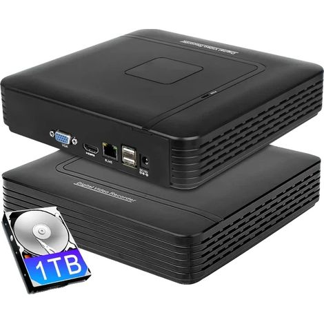 Registratore video di rete (NVR) per CCTV, 16 canali, compressione H.265, nessuno (1/5)