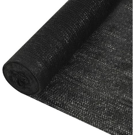 vidaXL Sichtschutznetz schwarz 1x10 m HDPE 195 g/m² (1/4)