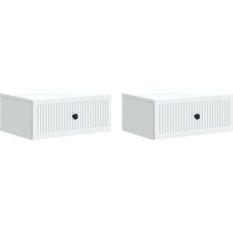 Bedside Cabinet 2 pcs White 49 x 34.5 x 20 cm Engineered Wood vidaXL (1/5)