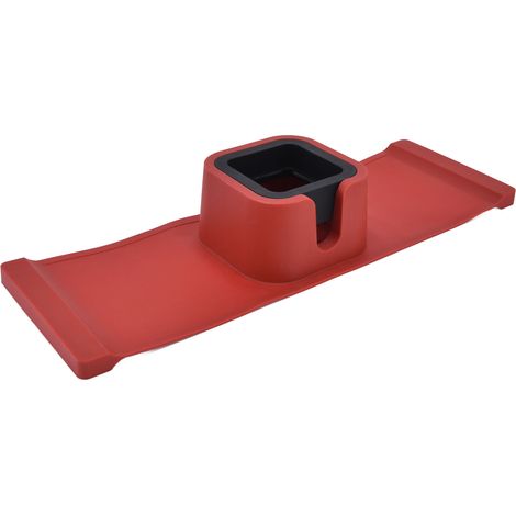 Set mit 6 bordeauxroten Sofa-Untersetzern, Silikon-Becherhaltern für Sofas, Möbelschonern. (1/5)