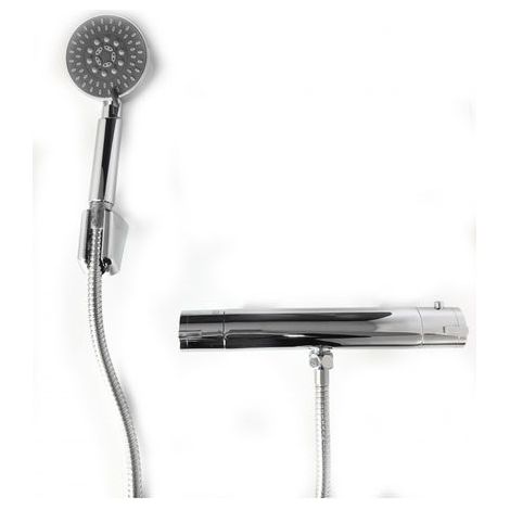 Mitigeur thermostatique douche 1/2" avec ensemble de douche (1/3)