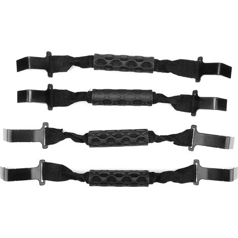 Poignée supérieure avant et arrière de voiture, 4 pièces, poignées de toit, accessoire adapté pour Jeep Wrangler JL 2018 + (1/5)