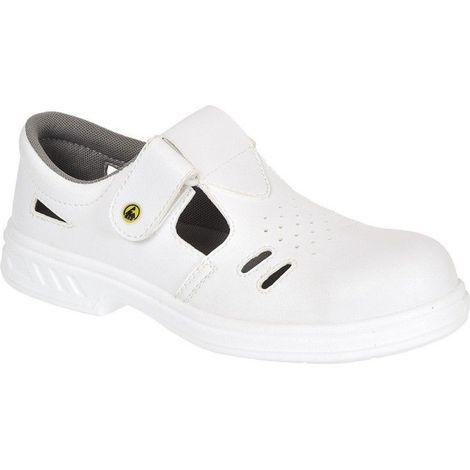Sandales de sécurité Portwest S1 SRC Ebro Steelite ESD Blanc 34 (1/2)