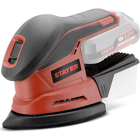 STAYER DELTA L20 Levigatrice Orbitale a batteria palmare Senza Batterie