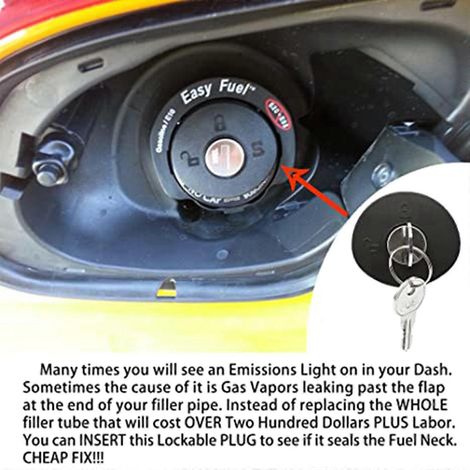 Bouchon de réservoir d'essence intérieur verrouillable pour Ford F150 (2008-2019) - Référence : 8U5Z9C (1/4)