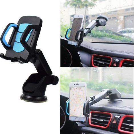 Support voiture telephone ventouse rotation 360 universel GPS pare brise Pour Smartphone iPhone X-8-7-6 Plus Samsung Huawei Xiaomi (1/4)