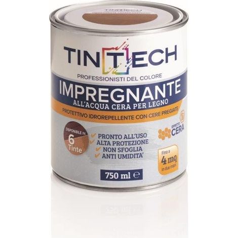 IMPREGNANTE ALLACQUA CERA PER LEGNO PROTETTIVO IDROREPELLENTE COLORE CILIEGIO 750ML