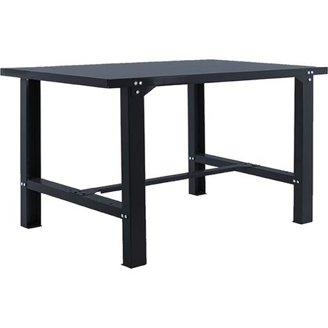 SimonRack Banco da Lavoro con Piano in Metallo 35 mm – Portata 600 kg – 830x1800x730 mm – Tavolo Fai da Te Officina – Antracite – BT-6