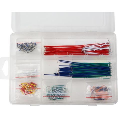Velleman Cables de puente, juego de 350 piezas (25 x 14 longitudes), cobre, multicolor (1/2)