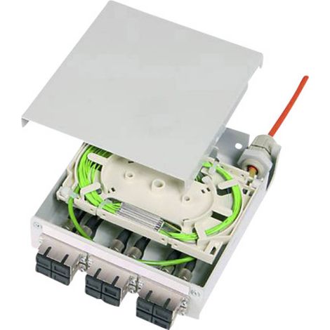 Telegärtner 100022830 Cassette d'épissure fibre optique (FO) gris clair (RAL 7035) 1 pc(s) S377301 (1/2)