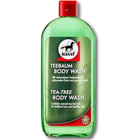 Leovet Teebaum Body Wash 500 ml Shampooing à l’arbre à thé, shampooing pour chevaux, shampooing pour le pelage, shampooing pour la crinière