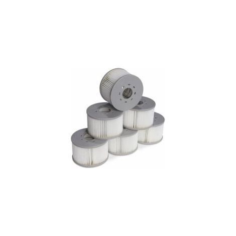 Set mit 6 Filtern für aufblasbare MSPA V2 Whirlpools. Ø 106 cm – 6 Ersatzfilterkartuschen für aufblasbare MSPA Whirlpools [275]