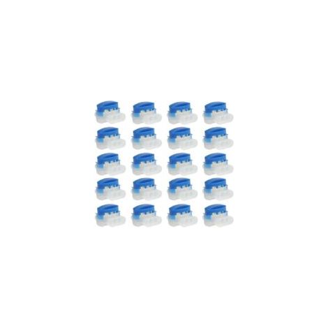 Litzee – Conectores de cable impermeables, 20 unidades – Conectores de resina de gel de 3 hilos – Para cortacéspedes robóticos e instalaciones subterráneas – Crezuo