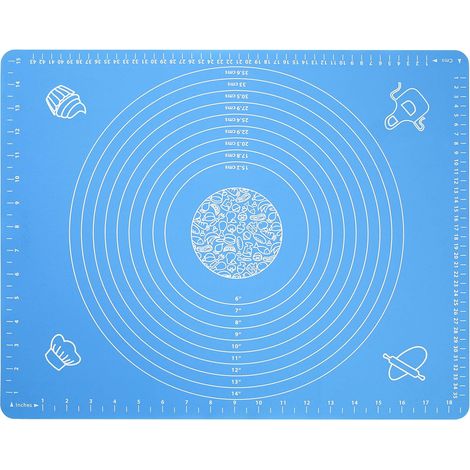 Tapis De Cuisson En Silicone - 50 X 40 Cm - Avec Graduations En Cm Et Pouces - Résistant Au Froid Et À La Chaleur - Antiadhésif Et Antidérapant - 1 Pièce (1/5)