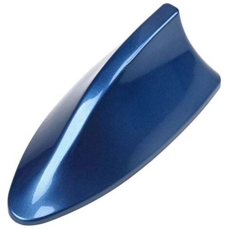 Antenne Requin Antenne D'aileron de Requin Universelle Antenne de Voiture avec AM FM Radio Signal Base étanche (Bleu) (1/4)