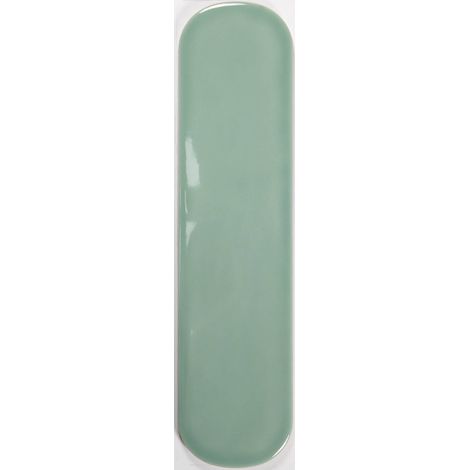 Carrelage mural faience effet graphique GRACE - Ovale 30x7.5cm Sauge - Brillant / Poli - boîte de 0.45 m2 - Gioia Materia