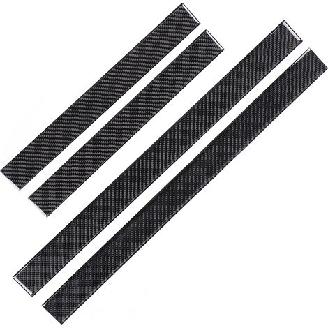 4 pièces de protection de seuil de porte extérieur en fibre de carbone souple, compatible avec Honda CRV 2016-2019 (1/5)