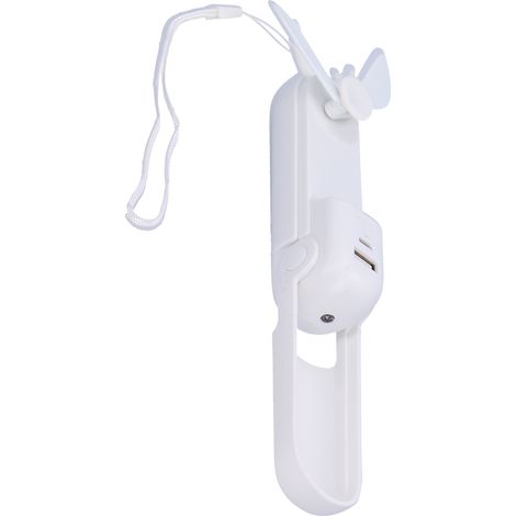 Ventilateur de Poche Mini Rechargeable avec Lampe LED - Ventilateur Pliable Portable pour Voyage (1/5)
