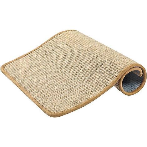 Tapis à griffer en sisal naturel pour chat, griffoir de sol pour chat, tapis en sisal (1/5)