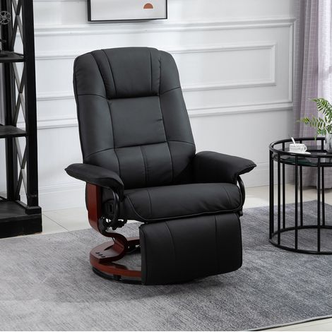Poltrona relax reclinabile girevole similpelle OKMYHOME (1/3)