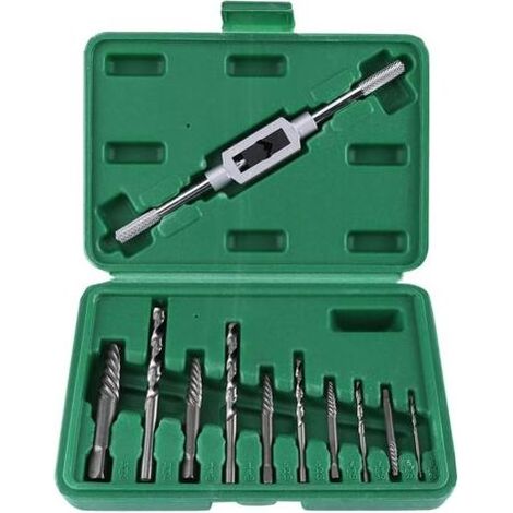 11 Pièces Extracteurs de Vis, Extracteur de Vis Endommagé, Ensemble D'extracteur de Perceuse à Vis Cassé Boulons Attaches Retirées Outil de Suppression (1/4)