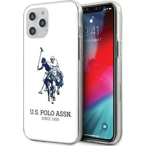 US Polo USHCP12LTPUHRWH iPhone 12 Pro Max 6,7 Zoll weiß/weiß glänzendes großes Logo (1/5)