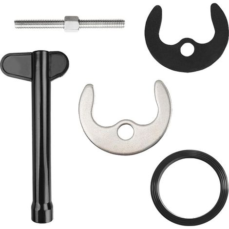 Kit de fixation pour lavabo et évier, accessoires de fixation de robinet, robinetterie, robinetterie, kit de montage, robinet de cuisine, rondelles, écrous avec vis, clé (1/5)