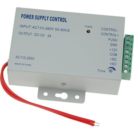 110-240VAC à 12VDC 3A Contrôleur d’alimentation de contrôle d’accès pour système de contrôle d’accès de porte / système d’interphone vidéo K80 (1/5)