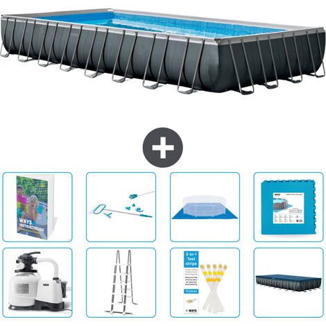 Intex Piscina Ultra XTR Rettangolare - 975x488x132 cm - 9-pezzi S539 (1/4)