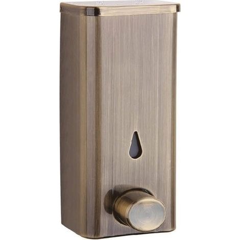 Badezimmeraccessoires 304 Edelstahl Seifenwandspender Punch Handwaschflasche Hotel Badezimmer Küchenbehälter, (Bronze) (1/4)