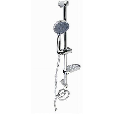Saliscendi Doccia Bagno Asta Colonna 70 Cm Portasapone Doccetta Multigetto 79821 (1/3)