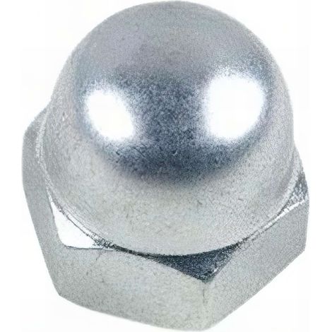 Ecrou borgne M20 mm Zingué - Boite de 50 pcs - Fixtout 10002002B (1/2)