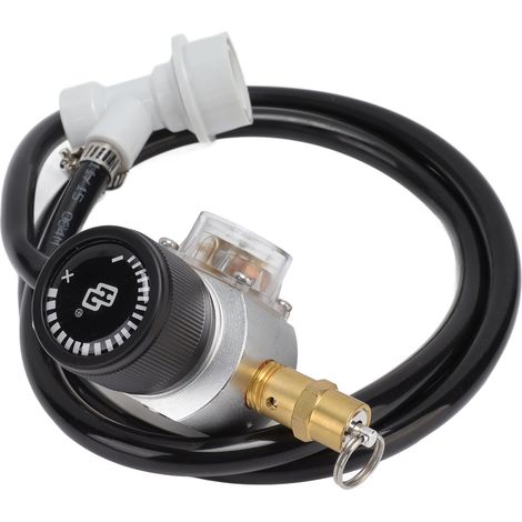 Distributeur automatique d'eau gazeuse pour bière, manomètre de pression secondaire, tuyau noir, kit de soupape de sécurité pour usage domestique (1/5)