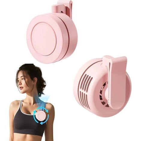 Ventilateur portable à pince et ventilateur de cou – 3 vitesses, se porte autour du cou ou à la taille (1/5)