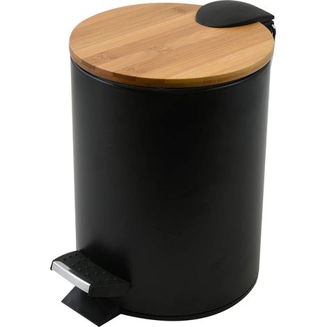 SPIRELLA Adonis 3-Liter-Badezimmerabfalleimer, schwarzes Holz Sans marque (1/5)