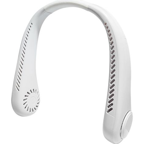 Le meilleur ventilateur de cou portable, ventilateur mains libres sans pales, chargement USB, adapté au travail en extérieur, à la salle de sport, au bureau, à la tonte de la pelouse, au parc, au camp (1/5)