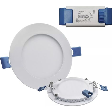 Faretto LED Ultra-Slim 3in1 CCT Incasso 3-24 W rotondo/quadrato 6 watt- regolabile CERCHIO