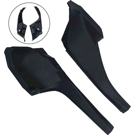 1 paire, couleur : noir, matériau : ABS, garniture d'angle de pare-brise, déflecteur d'essuie-glace, balais d'essuie-glace. (1/4)