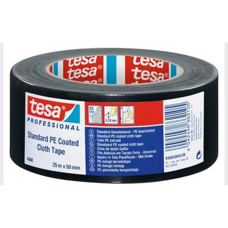 NASTRO TELATO  MT 25X50 NERO