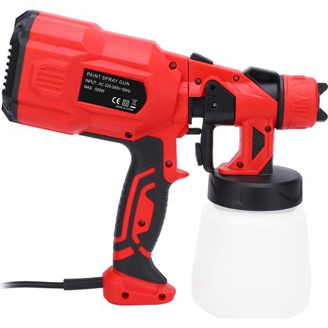 Pistolet à peinture électrique avec fonction de découpe pour peindre voitures, meubles, murs et clôtures, 550 W, prise UE 220-240 V (1/5)