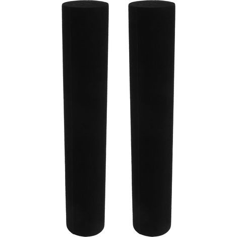 2 Pieces Single Tube Black Velvet Bracelet Holder Bar (1/5)