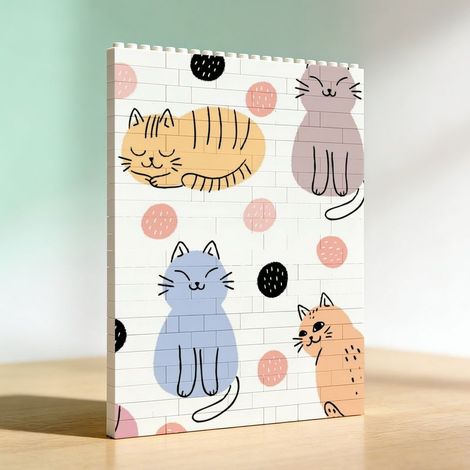Cadre en briques, cadeau pour saint valentin (1/5)