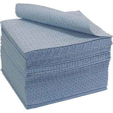 Paño absorbente aceite azul 40x50cm (por 100) (1/4)