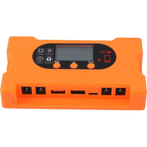 Regolatore di carica solare con doppia porta USB di tipo C, scarica rapida per la ricarica di batterie da 12V, 24V e 70A. (1/5)