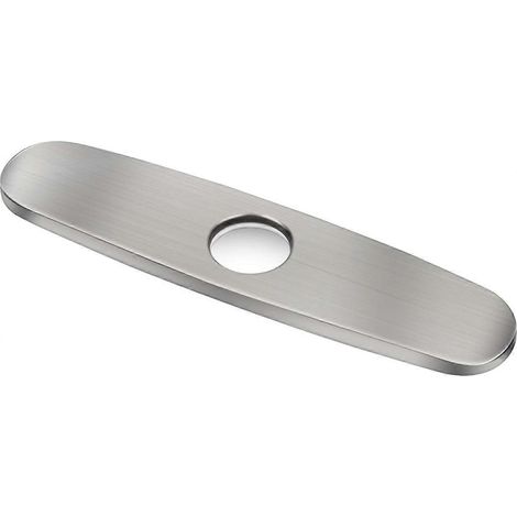 Plaque de recouvrement de robinet, plaque de recouvrement de trou de robinet de 10 pouces, plaque de recouvrement de robinet de cuisine, plaque de mitigeur (1/5)