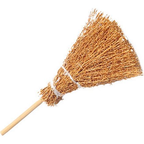 Haarspange mit Besenmotiv, hübsches Miniatur-Besen-Haaraccessoire, modische Entenschnabel-Haarspange für Halloween (1/5)