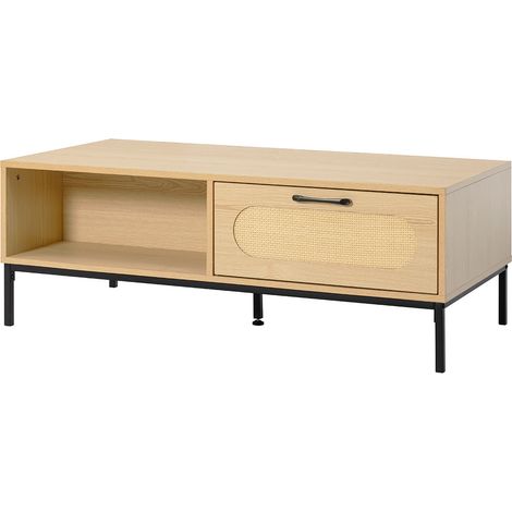 Nagato - table basse - bois - 110 cm - holz/schwarz (1/5)