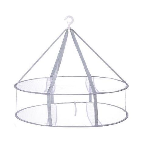 Foldable Hanging Mesh Drying Rack-2 Layers Bra Underwear Socks Multifunctional for Laundry and Dry Quickly Easy