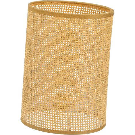 E27 Braided Rattan Lampshade for Desk Lamp Lampshade for Table Lamps Rustic Style for Living Room, Bedroom, Kitchen, Entrance Hallway, 8.07 x 5.51 x 140 mm (1/5)