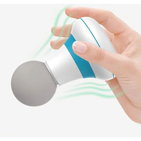 Pistolet de massage électrique portable (blanc) Mini pistolet de massage avec 6 niveaux de vibration, appareil de massage fitness, masseur corporel (1/5)